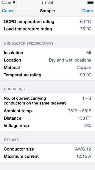 【免費生產應用App】Wire Size-APP點子