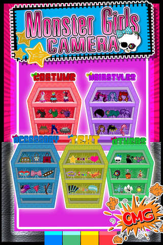 CamCCM - Monster Girl Sticker Camera Photo Booth High School screenshot 3