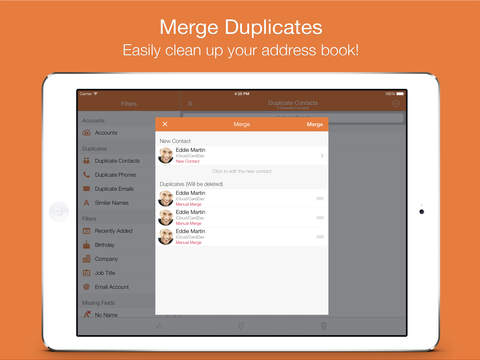 【免費生產應用App】Cleaner – Remove Duplicate Contacts for Addressbook iCloud Gmail Outlook & Yahoo contacts-APP點子