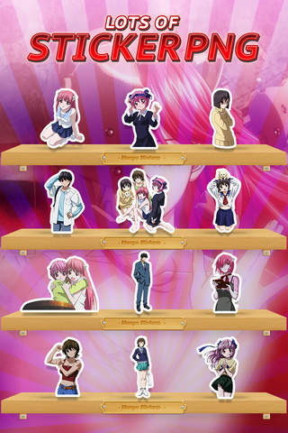 KeyCCMGifs – Manga & Anime : Gifs , Animated Stickers and Emoji Elfen Lied Edition screenshot 3