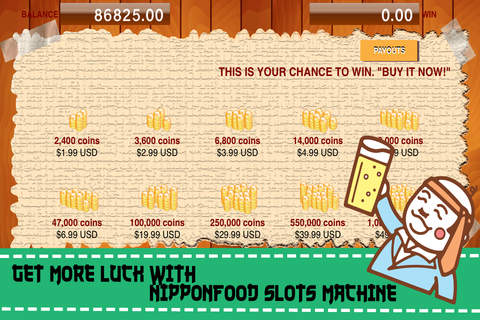 A Yummy Nippon's Style Foods Hunter Machine - Slot Simulator PRO screenshot 2