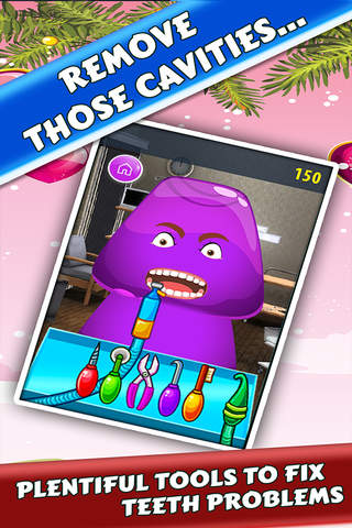''A Dentist in a Blossom Party Teeth Cleaning & Cracked Surgery Free Kids Games screenshot 2