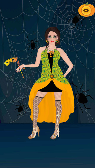 【免費遊戲App】Halloween Girl Dress Up Game-APP點子