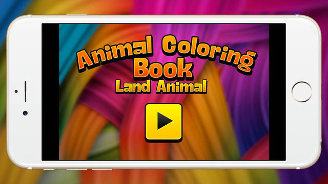 Land Animal Coloring Book Pastel Crayon Elephant and Alpaca show