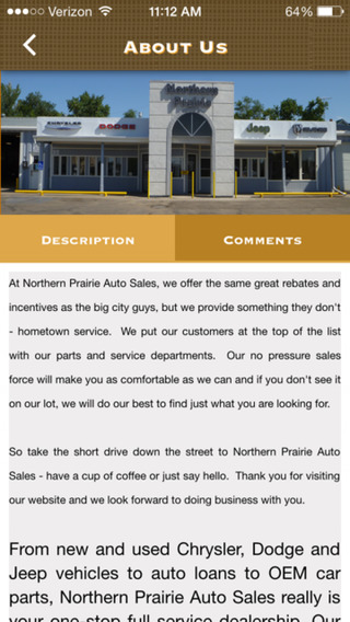 【免費商業App】Northern Prairie Auto Sales-APP點子