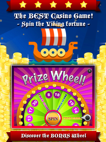 【免費遊戲App】AAA One Viking Slots - The saga of crazy sea man who dies on the epic wheel with no coin-APP點子