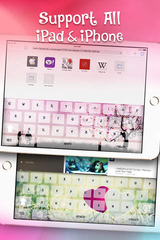 KeyCCM – Love In My Heart : Custom Color & Wallpaper Keyboard Themes in the Valentine Sweet Style screenshot 3