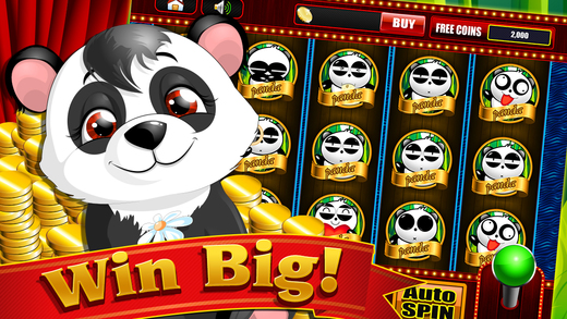 Bouncing Cute Panda Bear in the Bamboo Jungle - Free Casino Vegas Slot Games