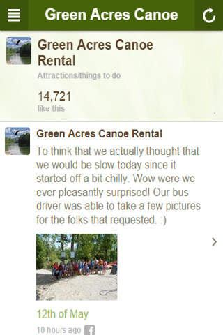Green Acres Canoe Rental screenshot 2
