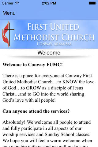 Conway First United Methodist screenshot 2