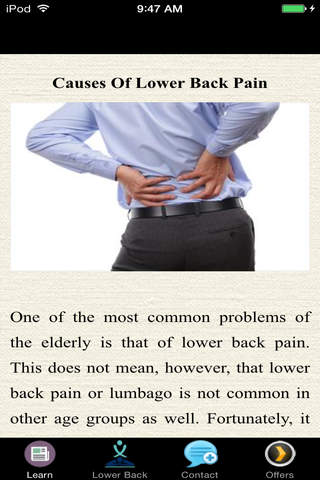 Causes Of Lower Back Pain - Weak Muscles screenshot 4