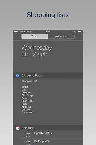 Clipboard Peek - Simple clipboard viewing widget, manager and watch glance. screenshot 3