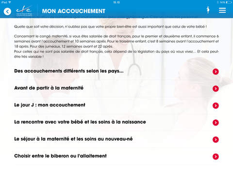 【免費醫療App】CFE & Moi - Ma maternité à l'étranger pour Tablette-APP點子