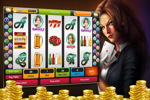 '' A Brunettes Slot Machine Play Online Luckiest Casino of Craziest Blonde screenshot 2