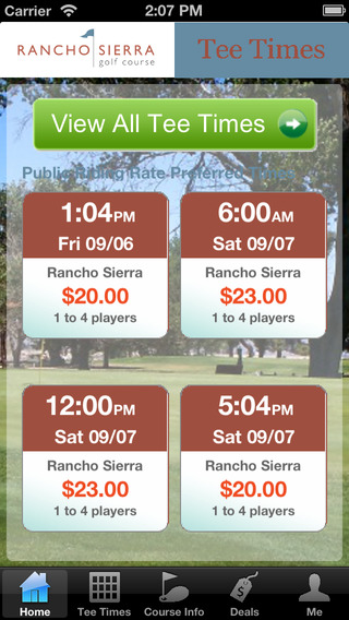 Rancho Sierra Golf Tee Times