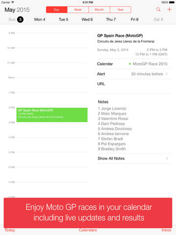 【免費運動App】Moto GP Calendar 2015 (MotoCal)-APP點子