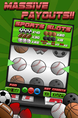 Sports Slots - Video slots poker machine, Spin the wheel and WIN! screenshot 2