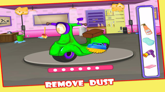 【免費遊戲App】Scooty Wash – Garage kids auto salon washing game and repair shop-APP點子