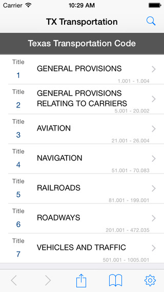 【免費書籍App】TX Transportation Code (Texas Law/Statutes)-APP點子