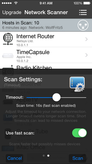iNet Network Scanner for ipod instal