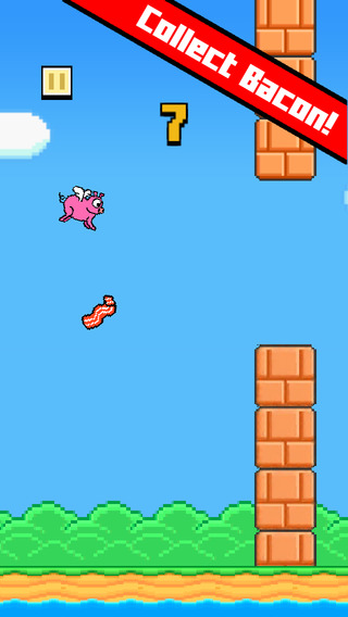 【免費遊戲App】Flappy Pig Saga-APP點子