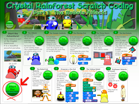Crystal Rainforest Scratch Part 1 screenshot 2