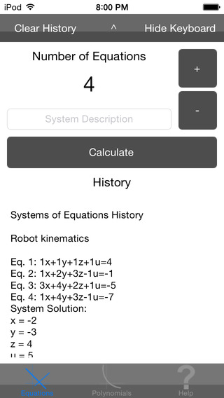 Equations Calculator