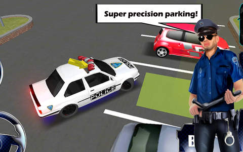 Ultra 3D police car parking 2 screenshot 4