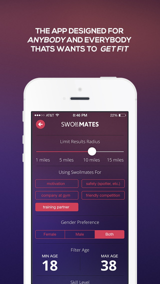 【免費健康App】SwollMates: Match. Meet. Get Fit.-APP點子