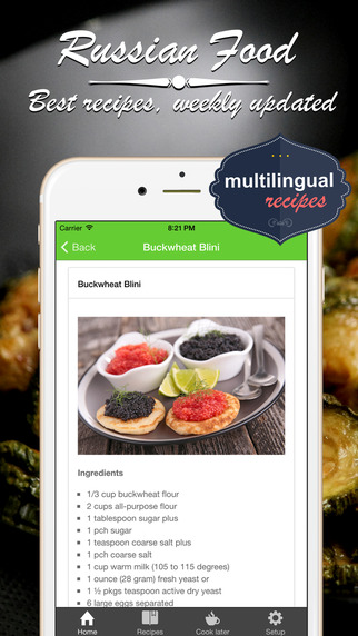 【免費生活App】Rusian Cookbook. Quick and Easy Cooking Best recipes & dishes.-APP點子