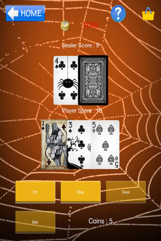 AAA 21. Halloween Blackjack Casino Free screenshot 3