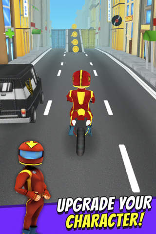 Cartoon Superbike Free - 3D Motorcycle Racing Game for Children screenshot 2