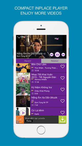 【免費音樂App】MV play 2015 - Search play streaming high quality music video on top zing, nhaccuatui, chiasenhac-APP點子