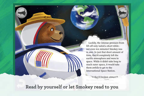 Smokey Bear in Space - A Fingerprint Network App screenshot 2