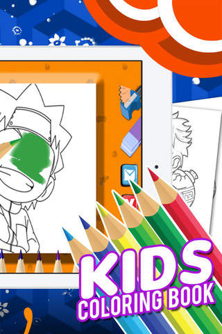 Color Book Game For Kids: Naruto Version screenshot 2