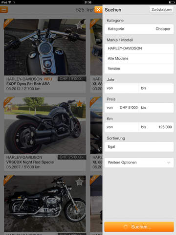 【免費商業App】MotoScout24 Schweiz: Der Motorradhandel für Motorräder und Roller-APP點子