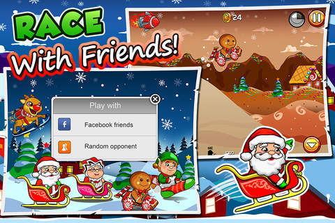 Christmas Rush Racing Craze - Fun Holiday Chase screenshot 4