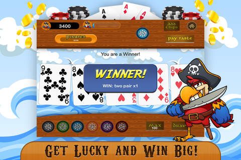 Video Poker LITE - Narrow Seas screenshot 4