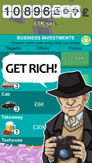 【免費遊戲App】Dirty Money: the rich get richer!-APP點子