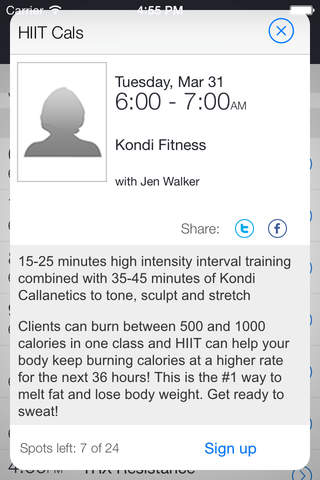Kondi Fitness screenshot 2