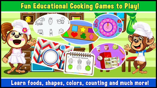 Preschool Educational Zoo Kitchen Games for Toddler play children mini shape alphabet learning puzzl