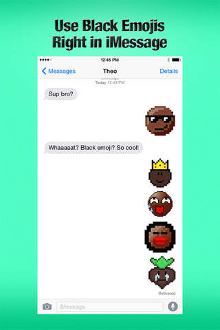 Black Emoji Keyboard - African Smileys Emojis & Emoticons Right on Keyboards screenshot 3