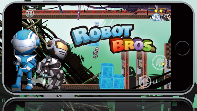 【免費遊戲App】Robot Bros Free-APP點子