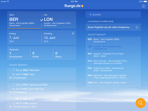 【免費旅遊App】Fluege.de - Finde den billigsten Flug!-APP點子