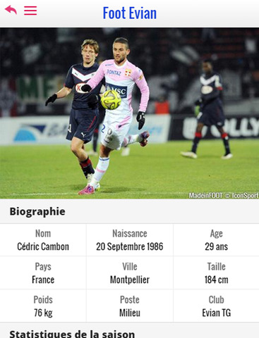 【免費運動App】Foot Evian Thonon Gaillard-APP點子