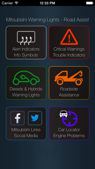 App for Mitsubishi Cars - Mitsubishi Warning Lights Road Assistance - Car Locator