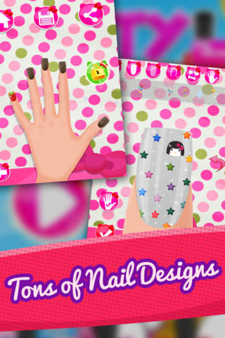 Hello Kitty edition : Nail Dress Up Salon Game for girls screenshot 2