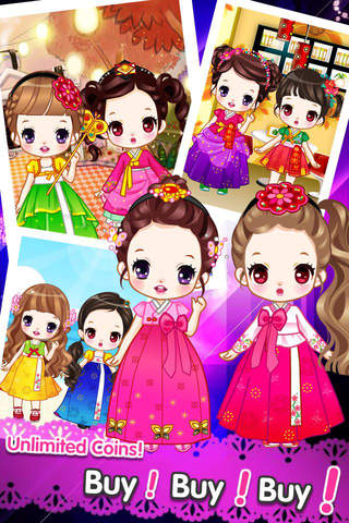 We are sisters - girls dress up game screenshot 2