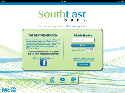 SouthEast Bank - iPad Edition