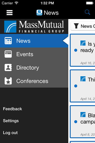 MassMutual Field News screenshot 2